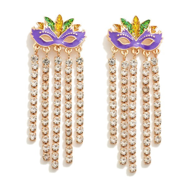 Masquerade Mask Drop Earrings