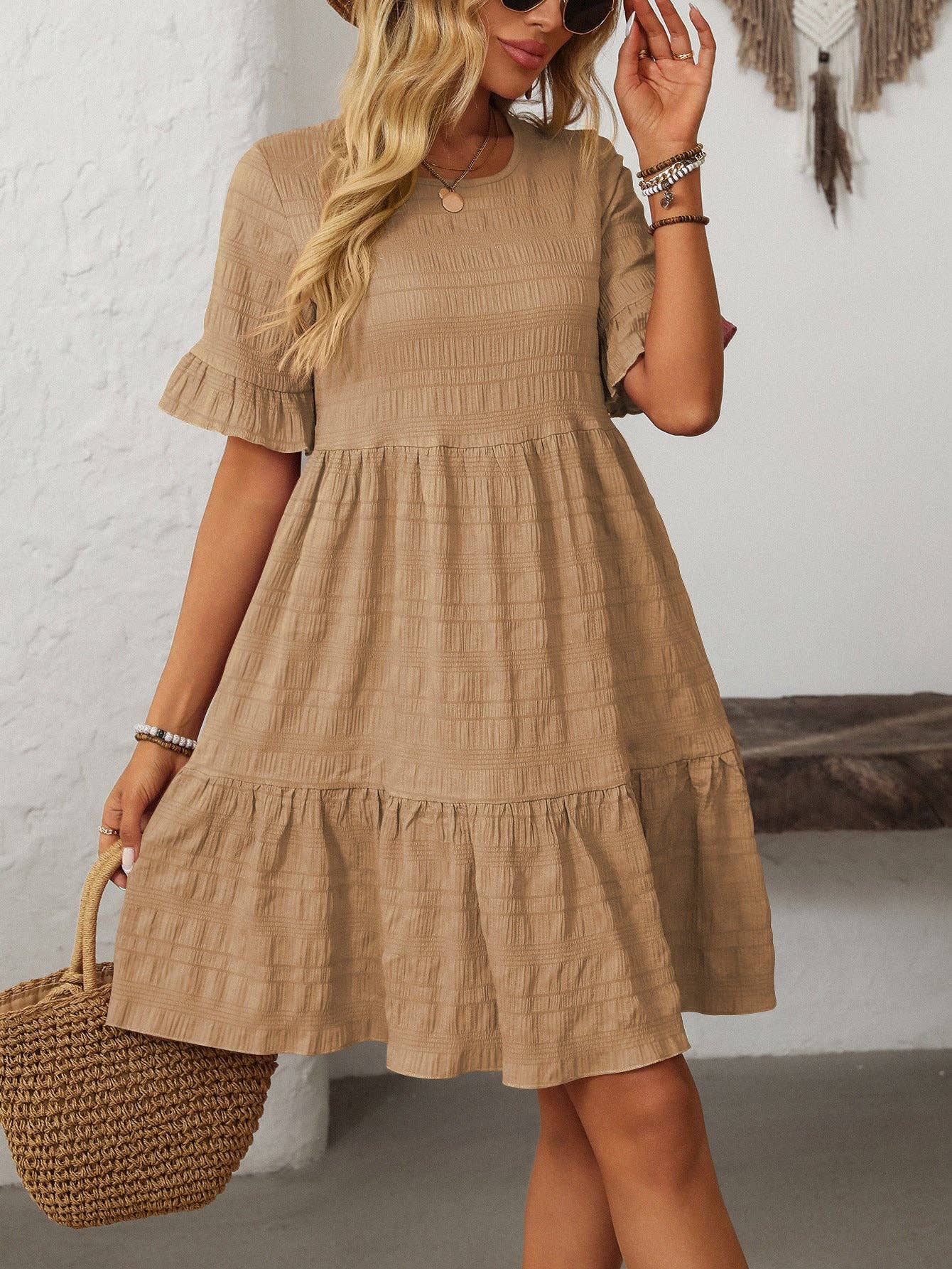 Loose Casual Short-Sleeve Dress