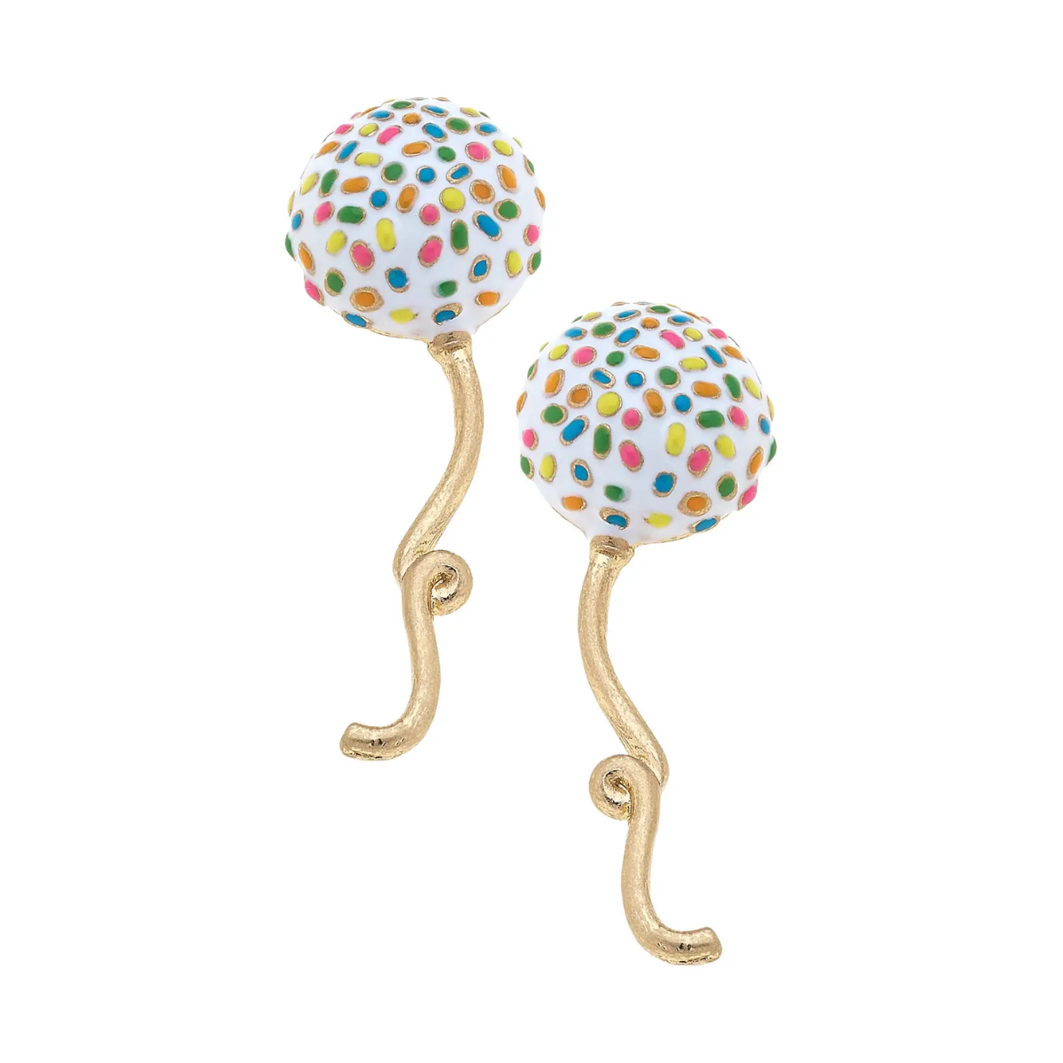 Birthday Balloon Enamel Earrings