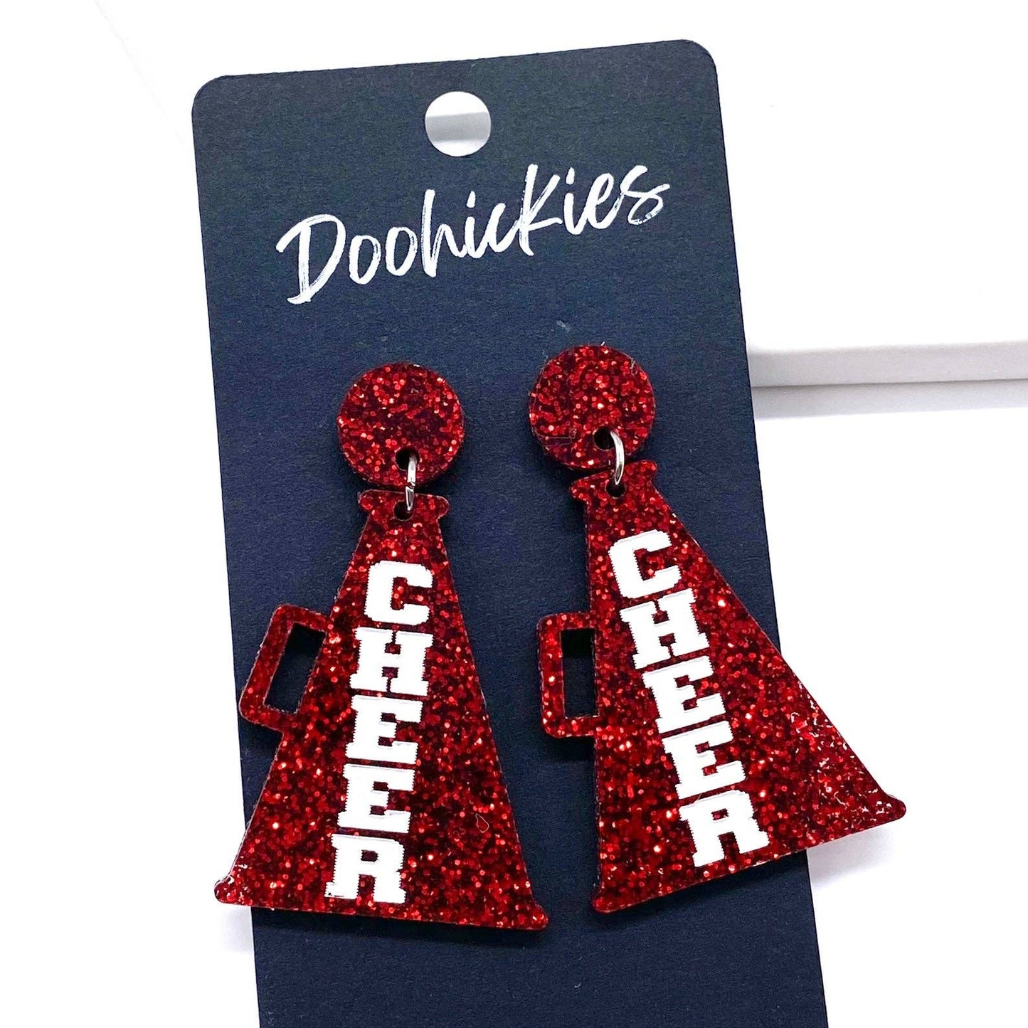 Cheer Megaphone Dangle Earrings