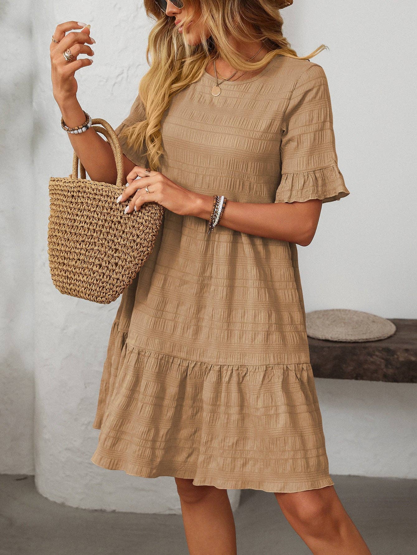 Loose Casual Short-Sleeve Dress