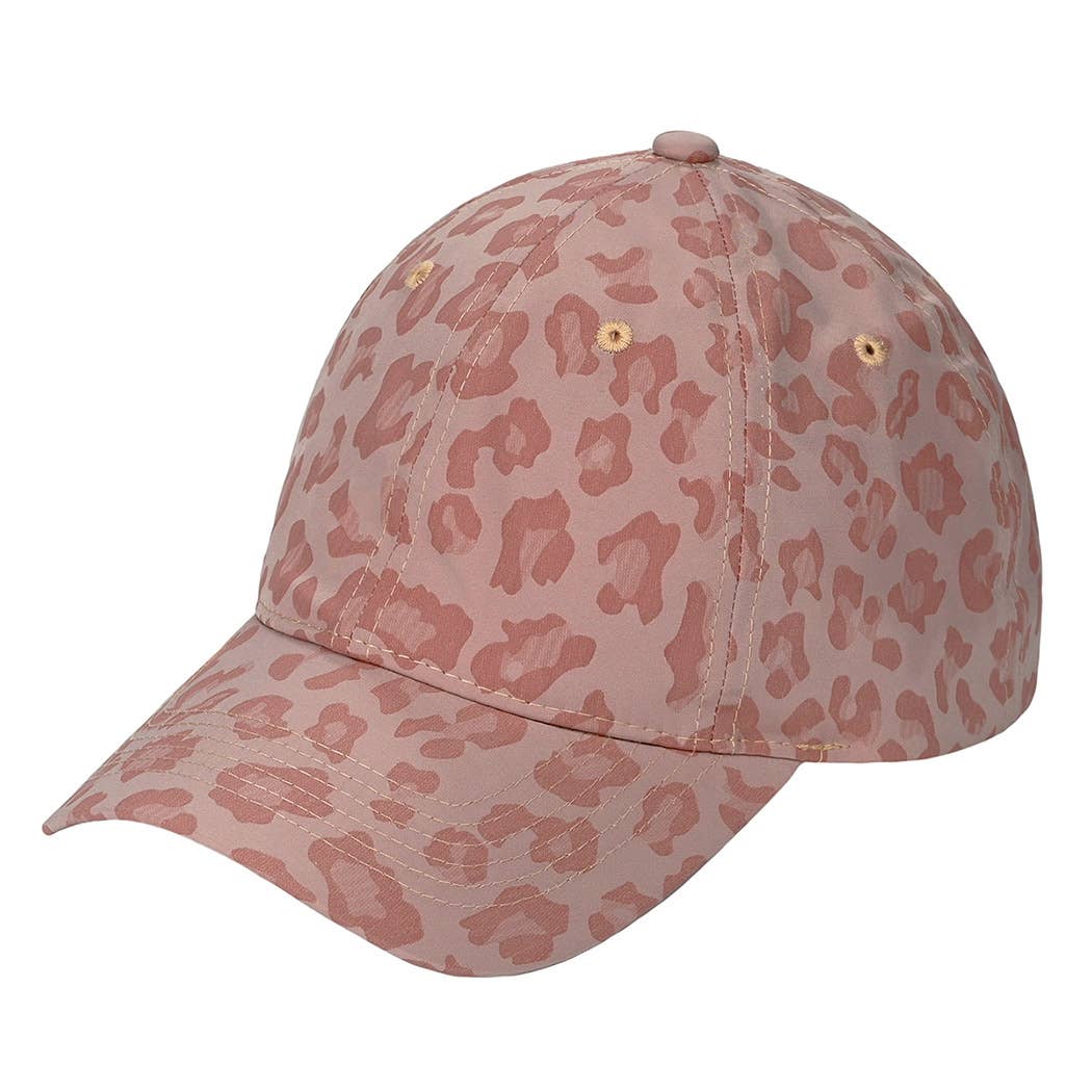 Leopard Pattern Adjustable Nylon Baseball Cap