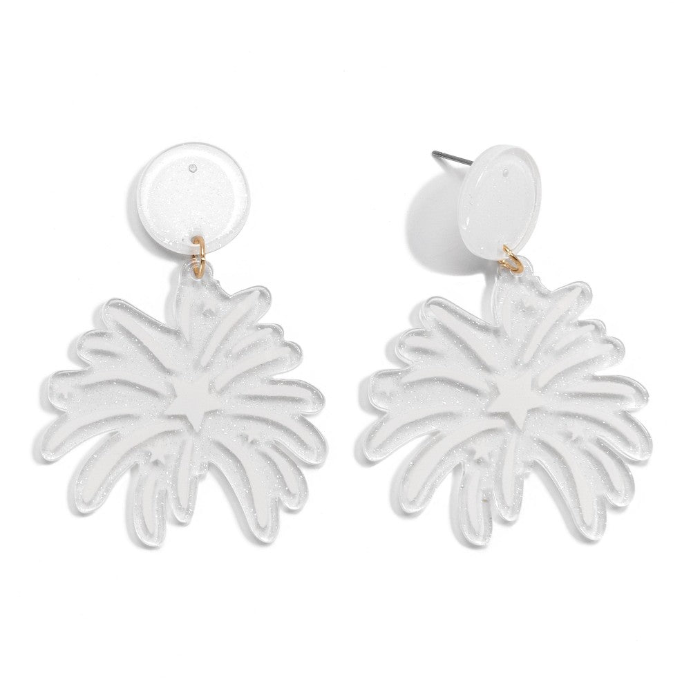 Glitter Fireworks Drop Earrings