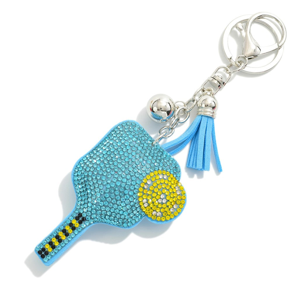 Pickleball Racket Keychain with Tassel
