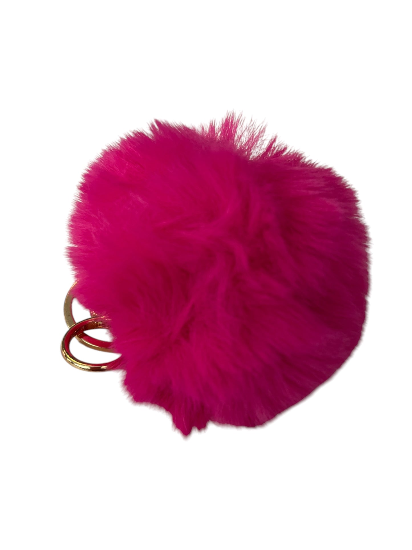 Pink Pom Pom Keychain