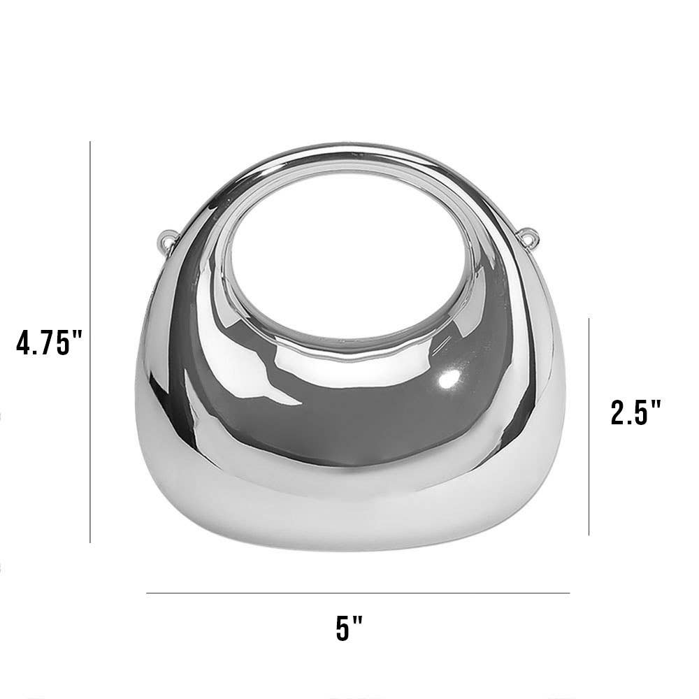 Modern Round Hardcase Mini Clutch