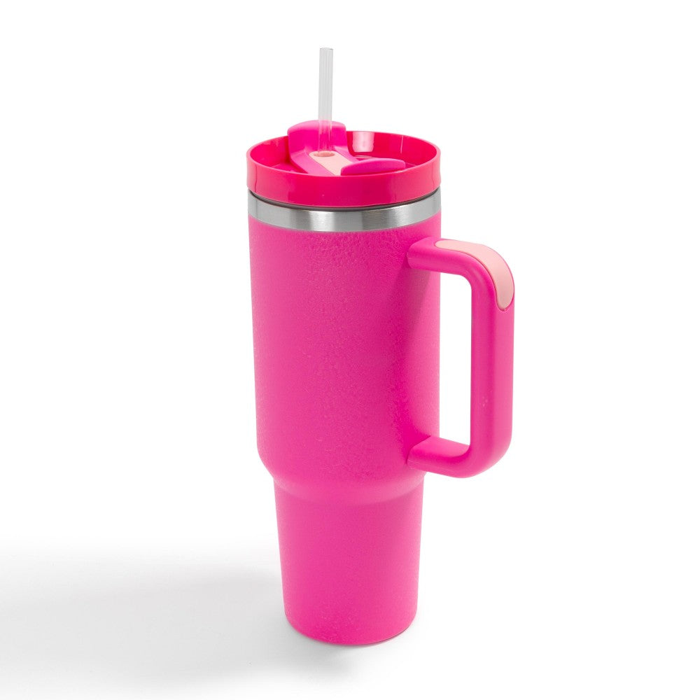 40oz Double Wall Stainless Steel Vacuum Tumbler With Handle