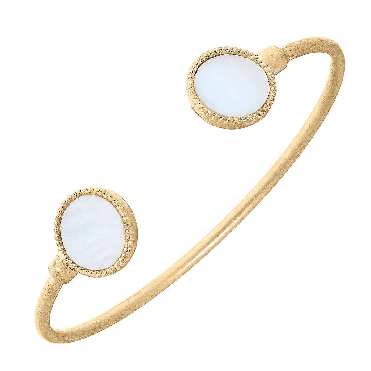 Mother of Pearl Peyton Circle Disc Bangle