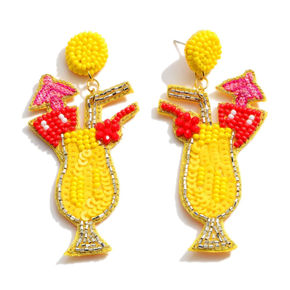Fruit Cocktail Felt Earrings