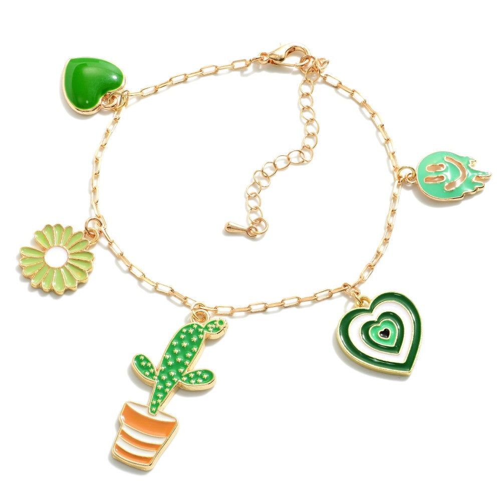 Cactus Charm Bracelet