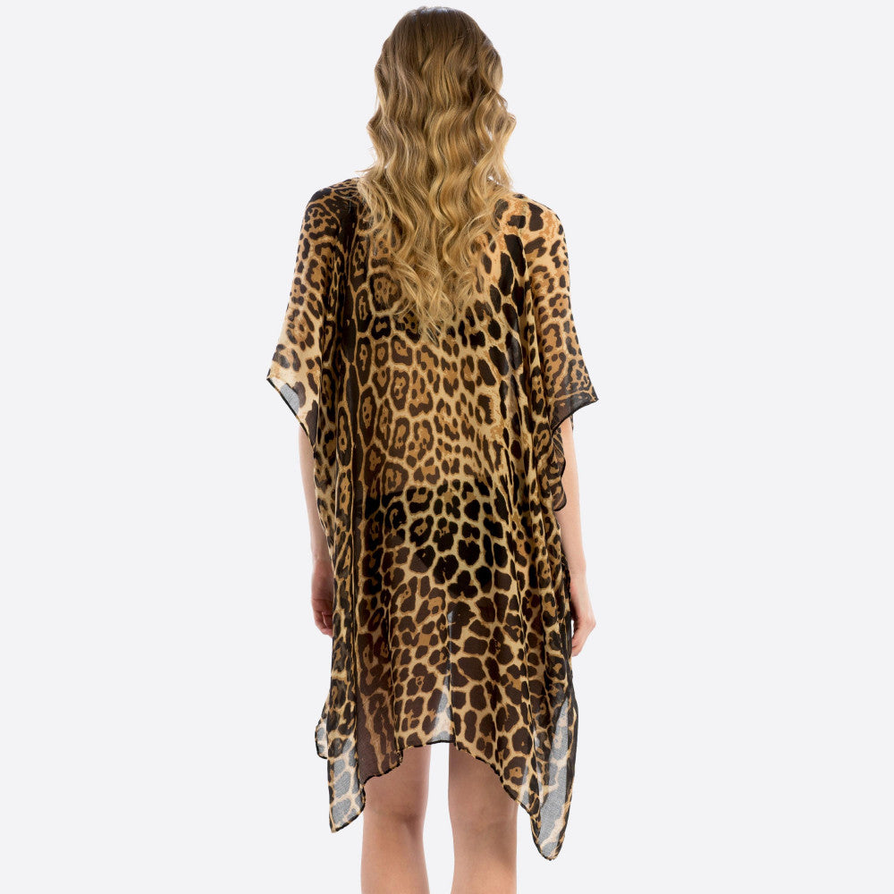 Animal Print Kimono