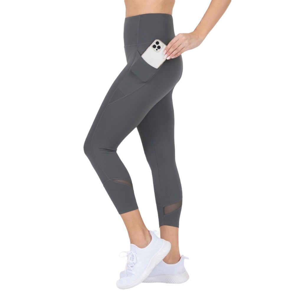 High Waisted Leggings With Mesh Details