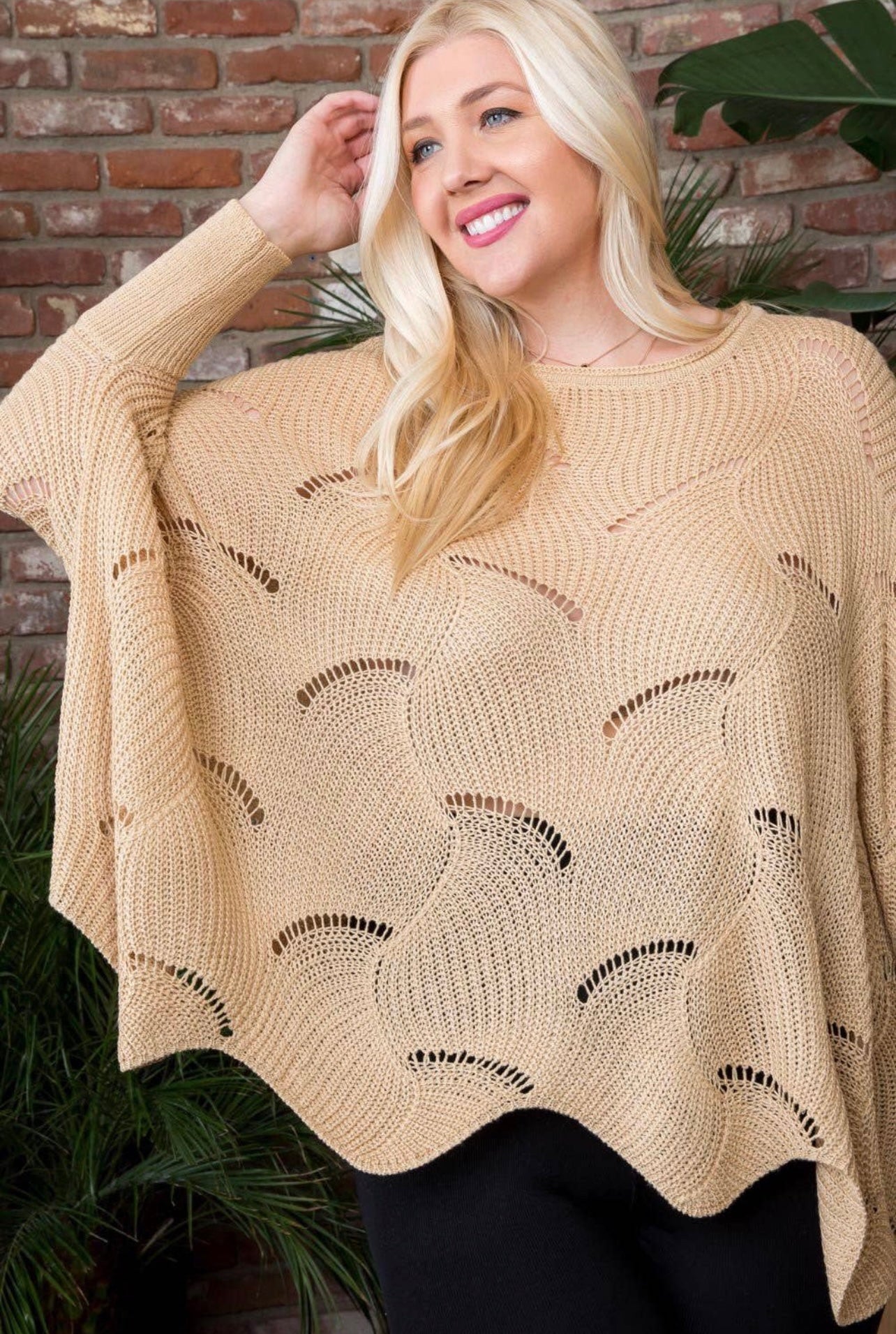 Scalloped Edge Sweater