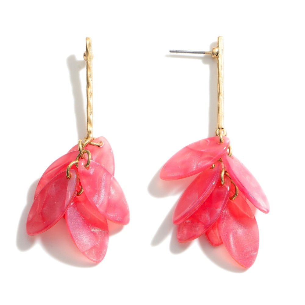 Rose Drop Dangle Earrings