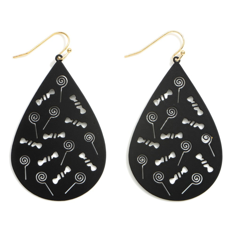 Halloween Candy Teardrop Earrings