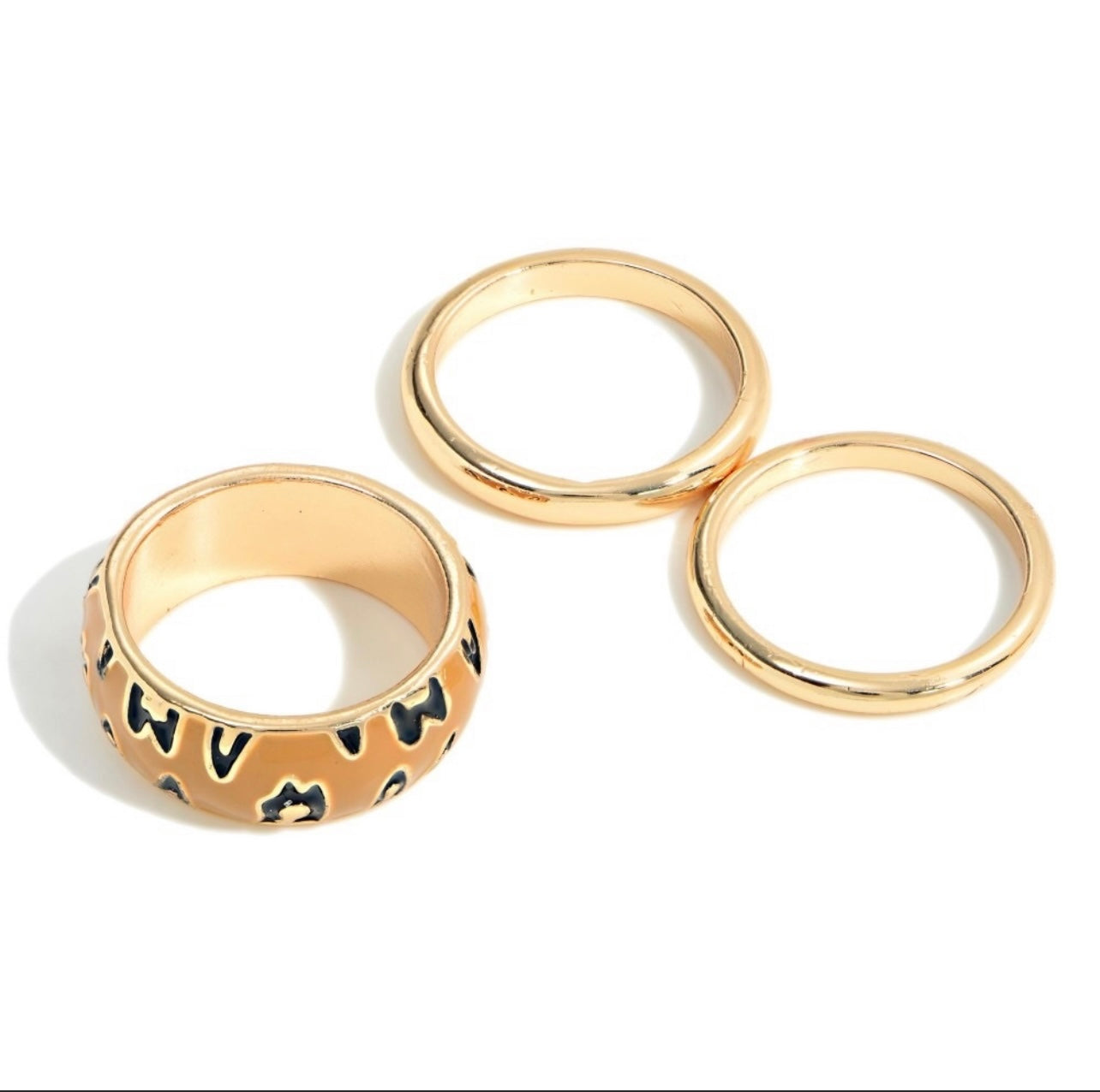 Leopard Ring Set
