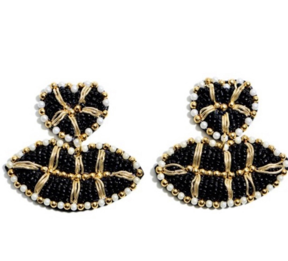 Beaded Lips Earrings