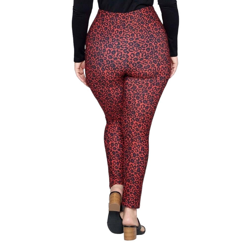 Plus Size Leopard Print Leggings