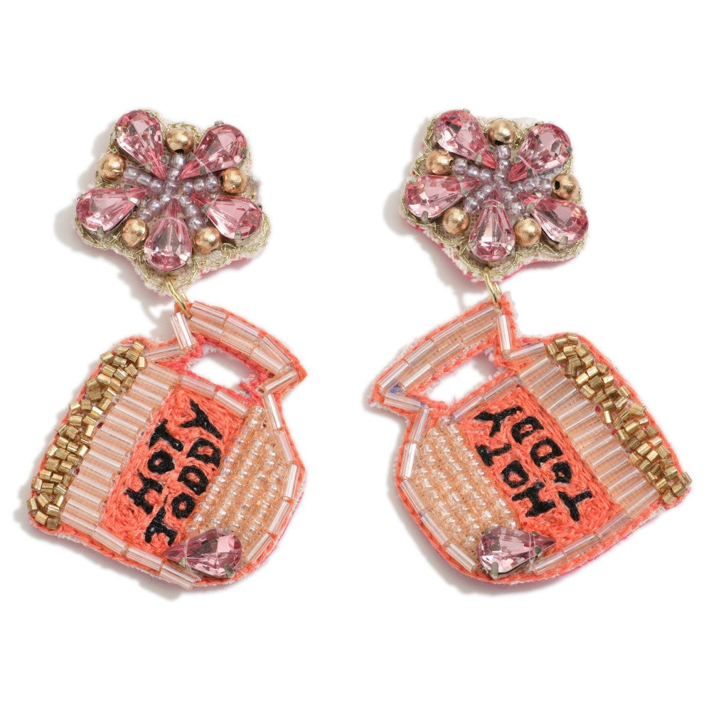 Beaded Hot Toddy Earrings