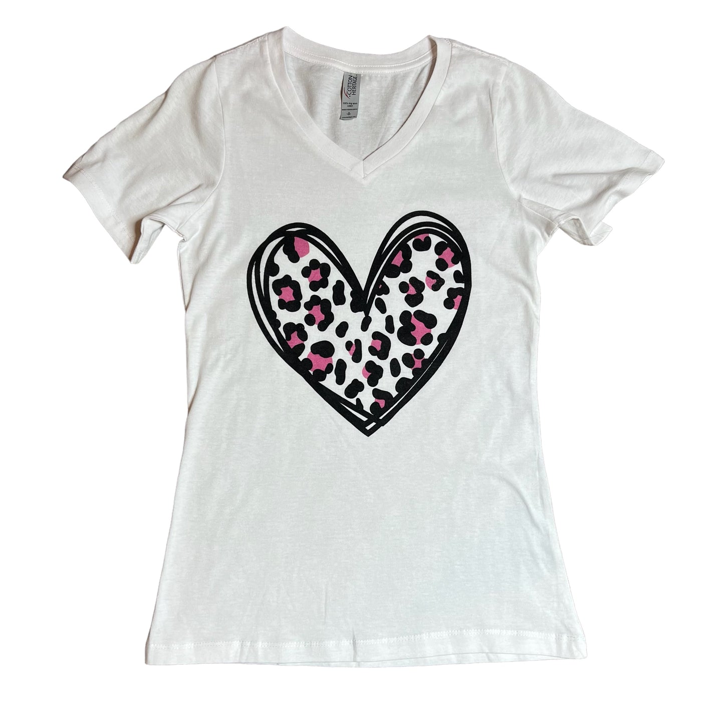 Animal Print Heart Tee