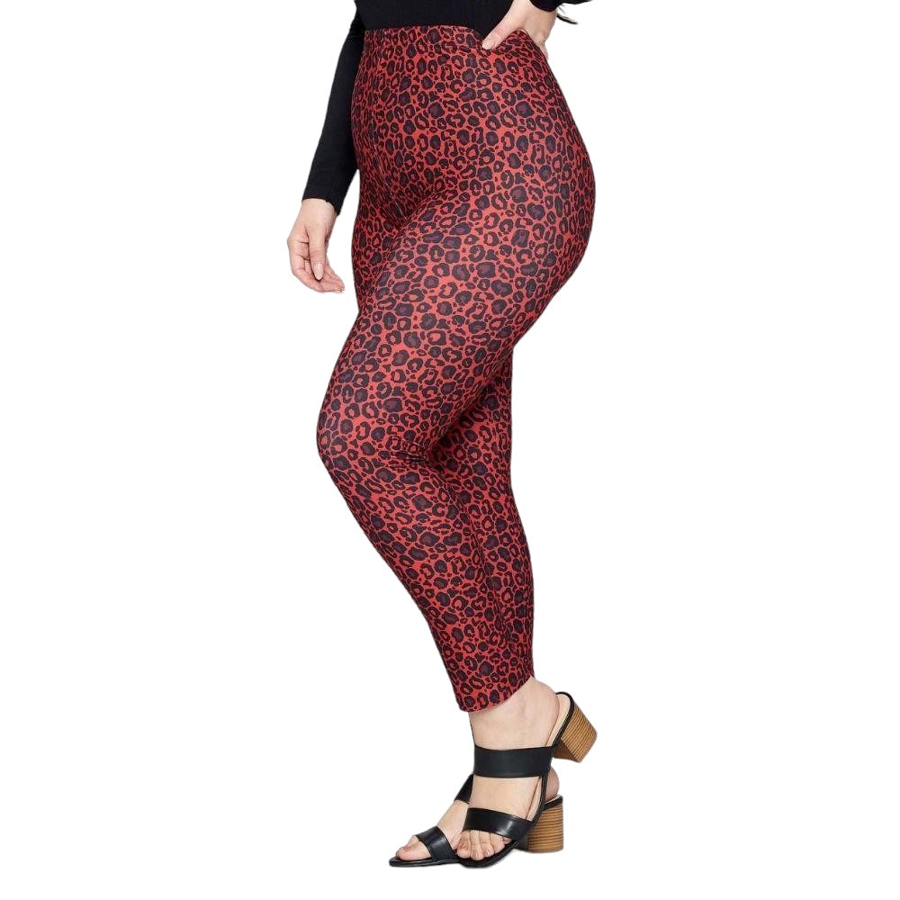 Plus Size Leopard Print Leggings