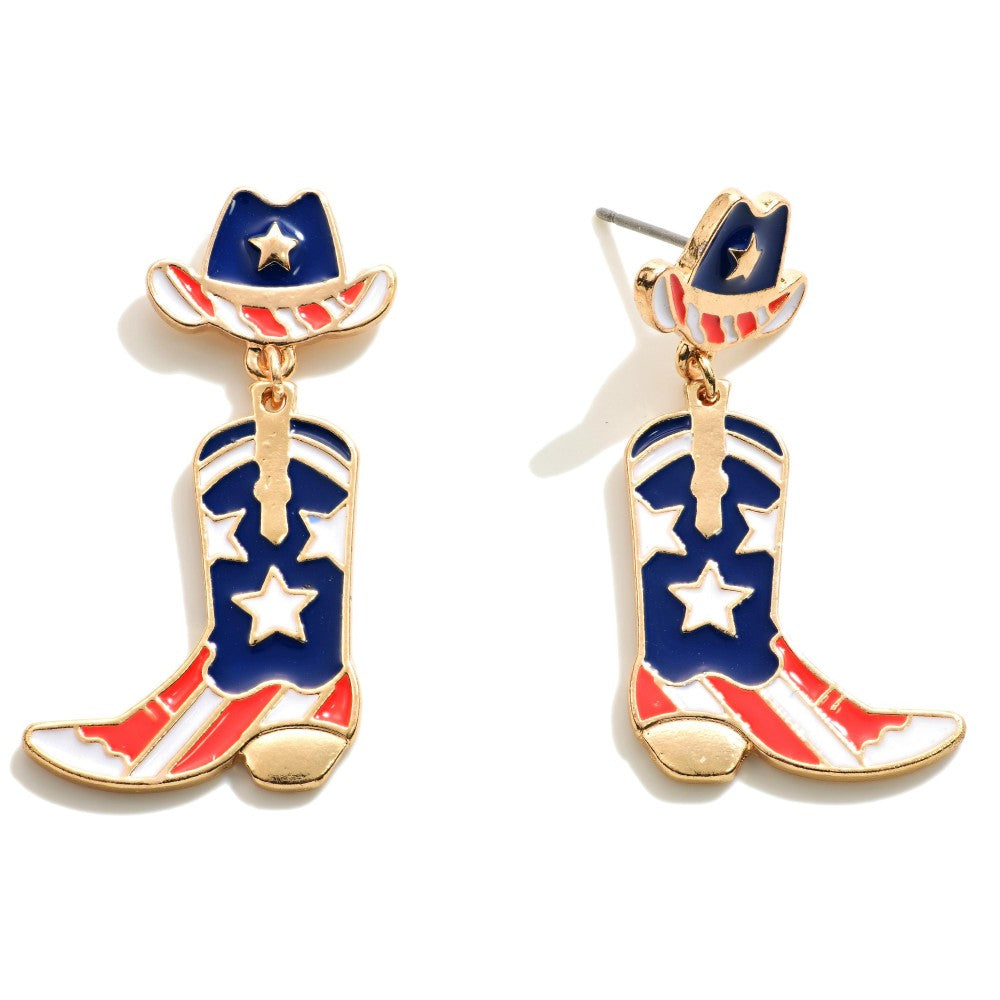 Cowboy Boots & Hat Earrings