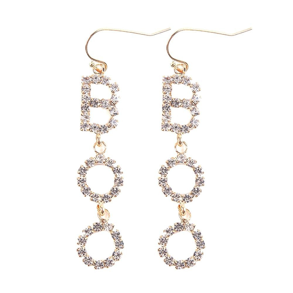 Boo Rhinestone Earrings