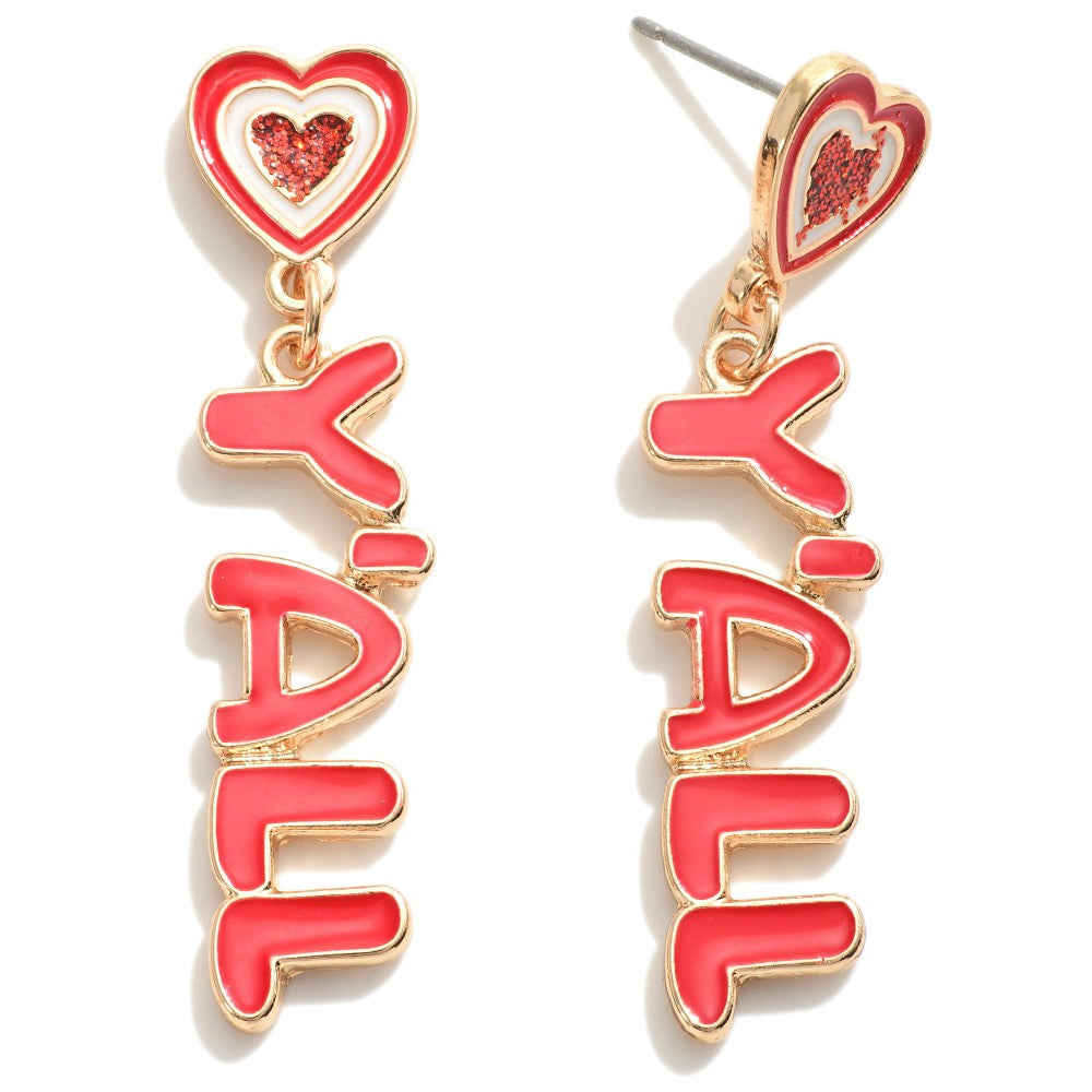 Heart Y’all Drop Earrings