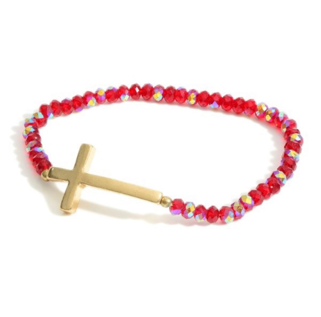 Beaded Cross Bracelet
