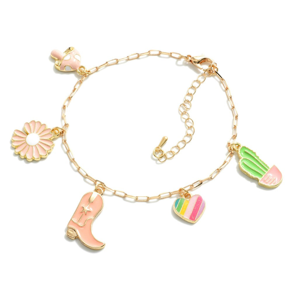 Boot Charm Bracelet