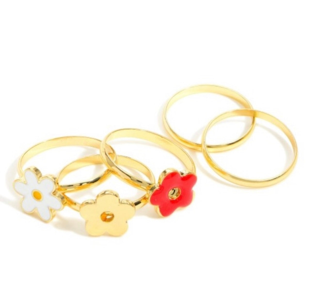 Flower Ring Set