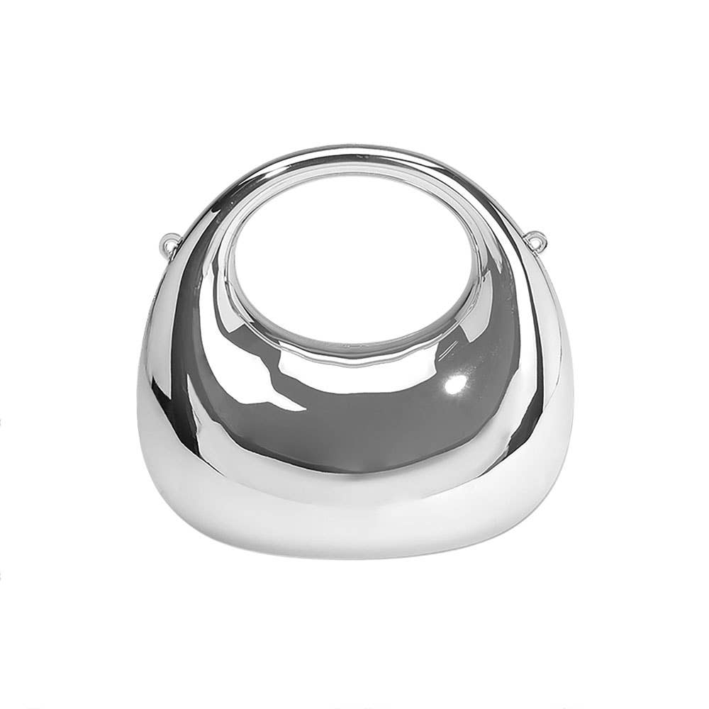 Modern Round Hardcase Mini Clutch