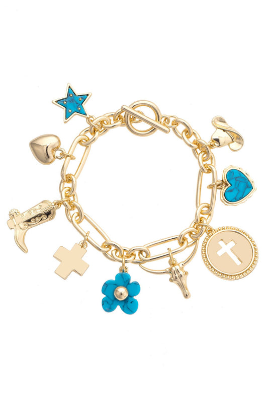 Cowboy Church Charm Bracelet