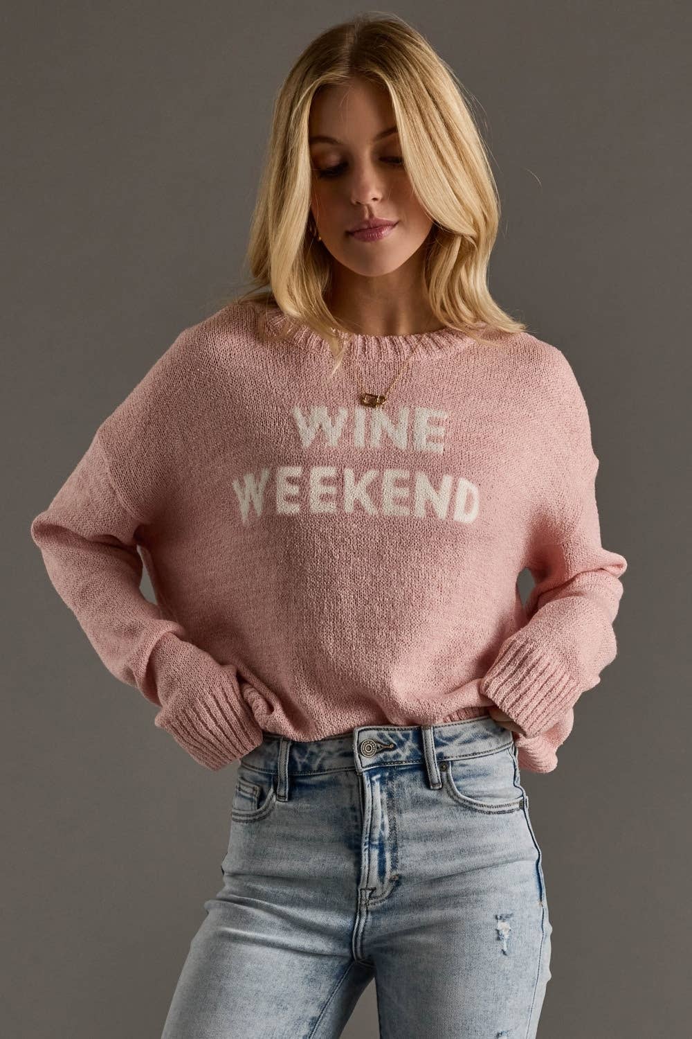 Wine Weekend Lightweight Sweater