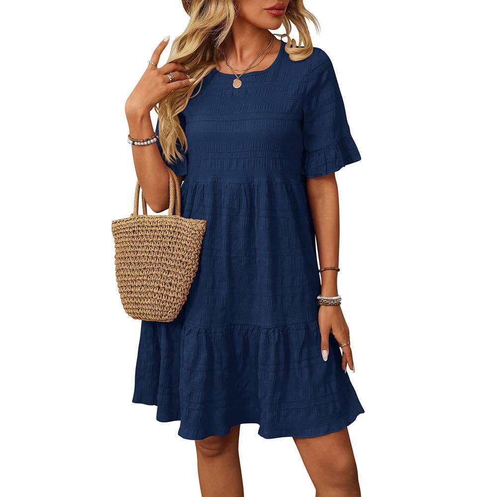Loose Casual Short-Sleeve Dress