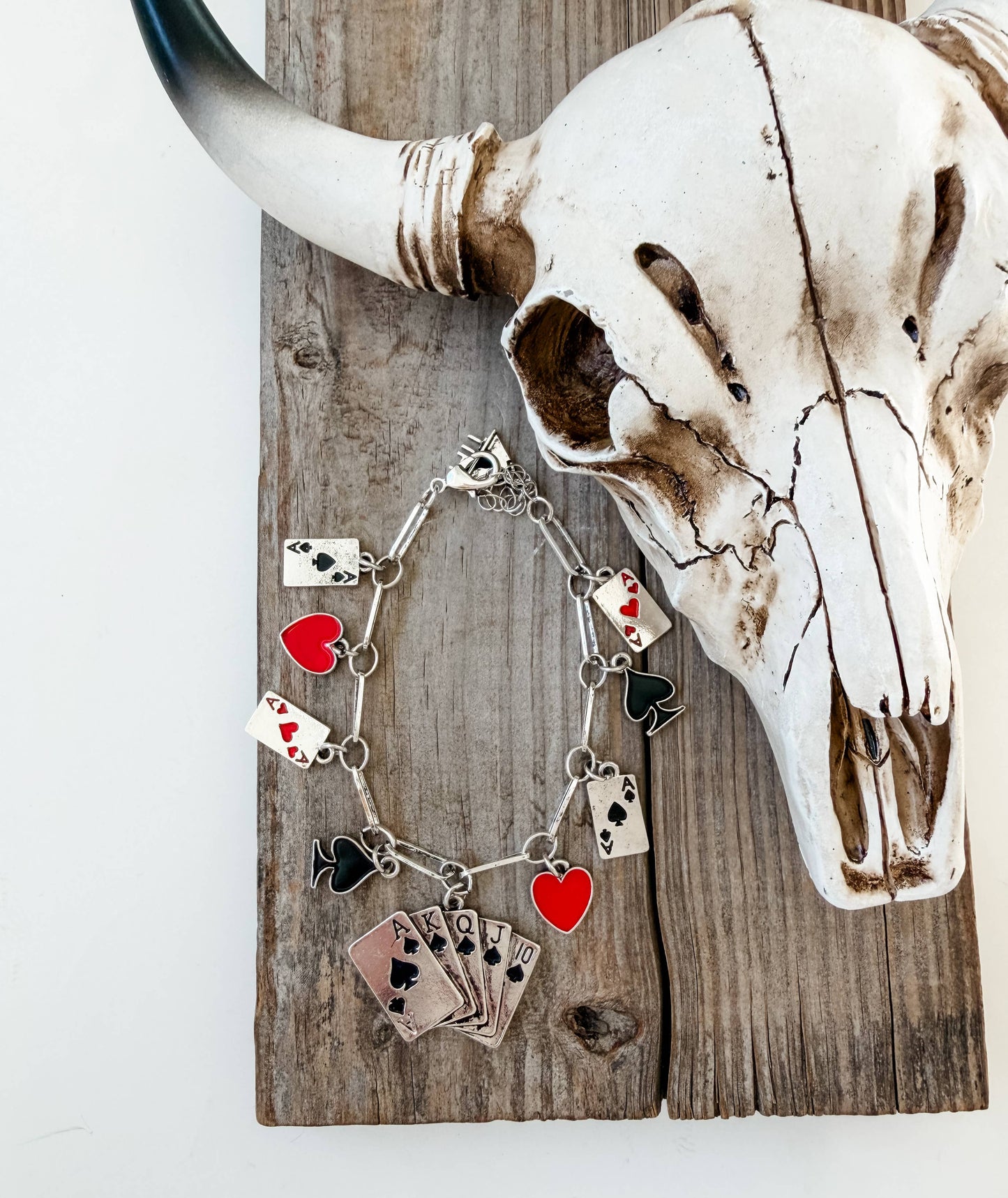 Poker Theme Charm Bracelet