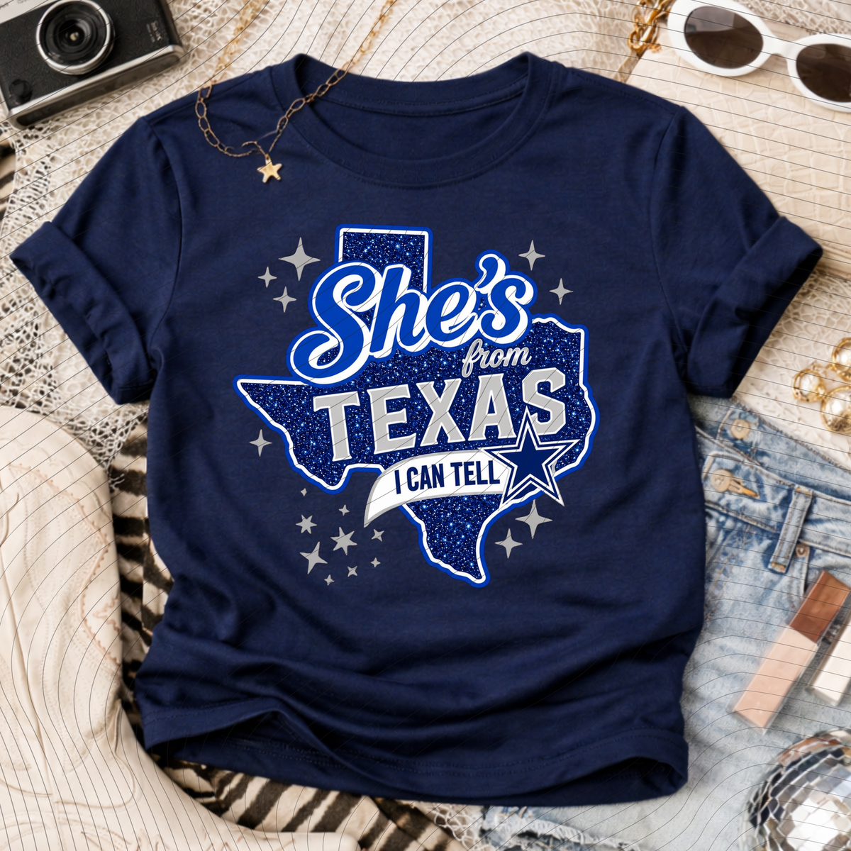 She's From Texas Tee- Cowboy
