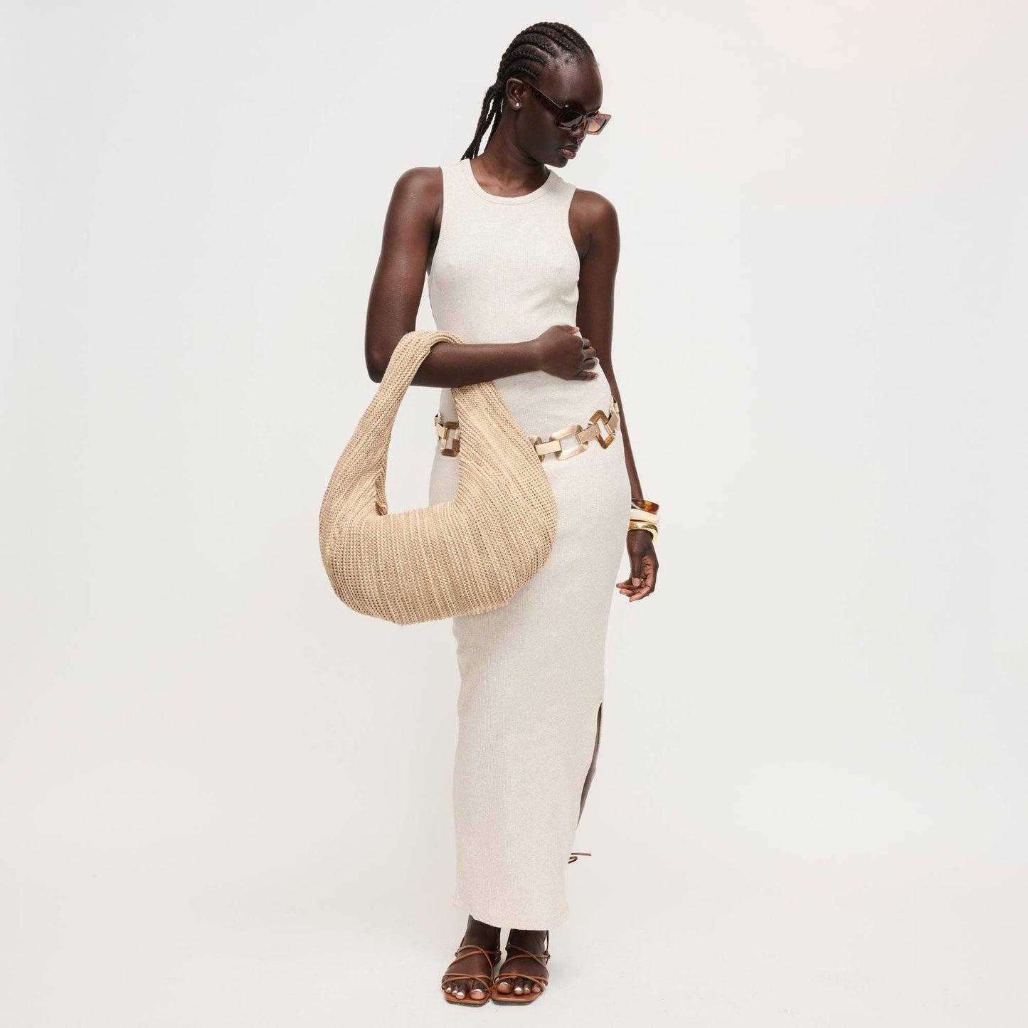 Coastal Knit Hobo Bag