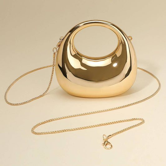 Modern Round Hardcase Mini Clutch