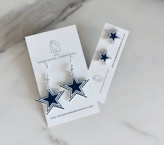 Cowboys Star Earrings
