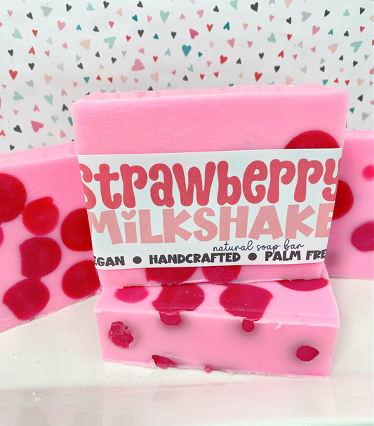 Strawberry Milkshake - Handmade Soap Bar