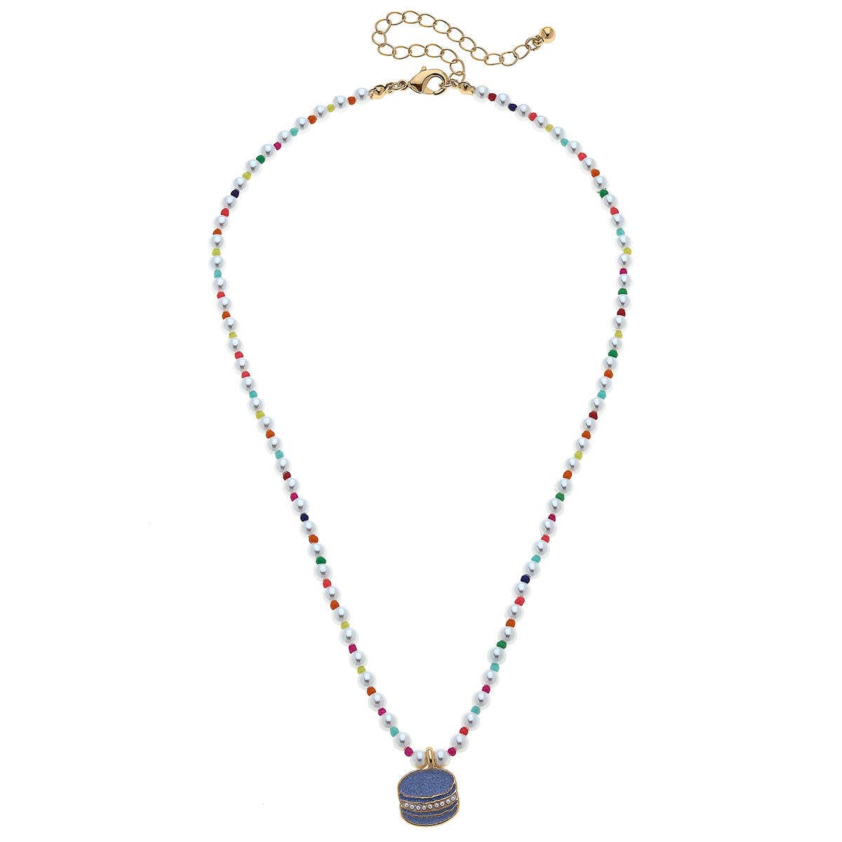 Jane Macaroon Pearl Beaded Children's Necklace