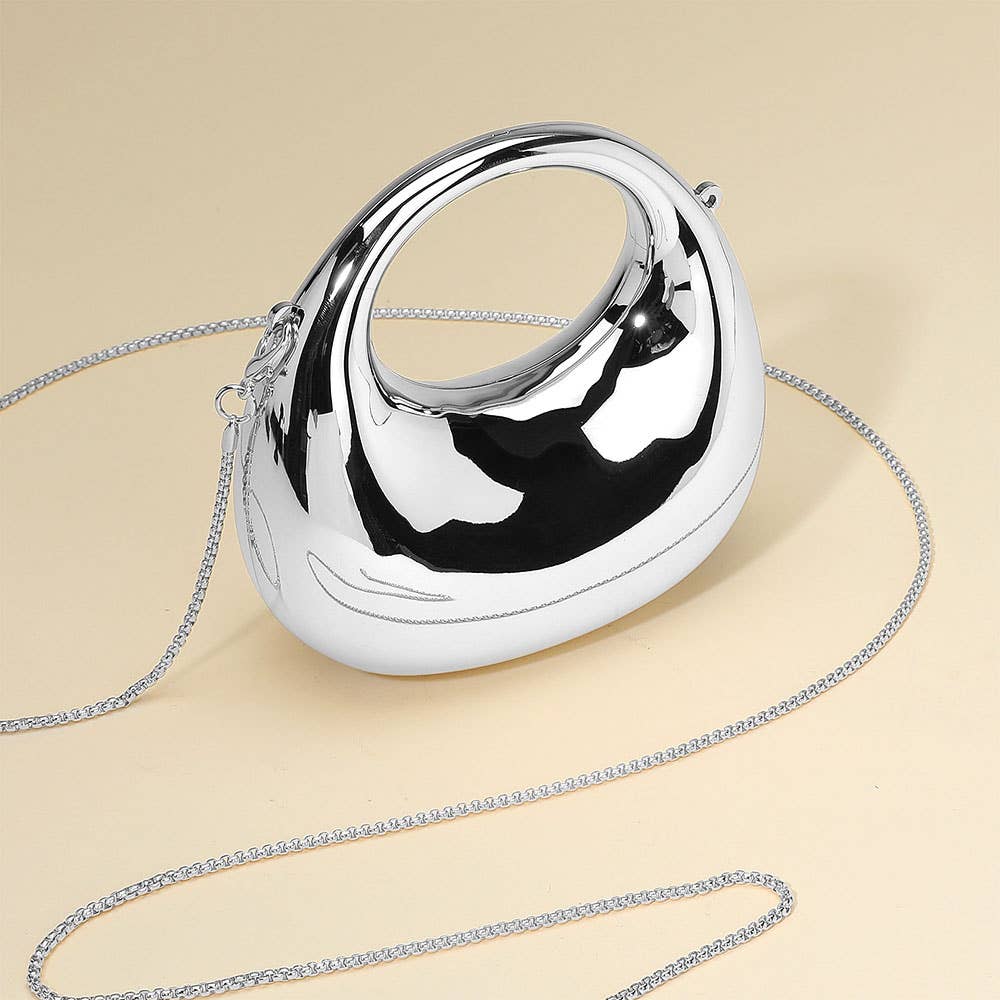 Modern Round Hardcase Mini Clutch