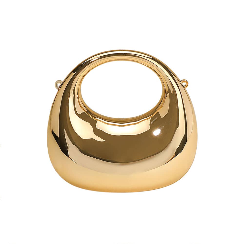 Modern Round Hardcase Mini Clutch