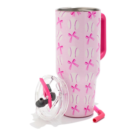 Baseball & Bows 40 oz Tumbler