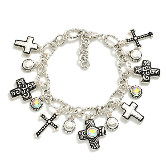 Cross Charm Bracelet