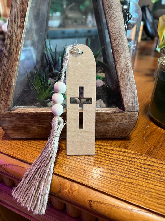 Cross Wooden Bookmarks