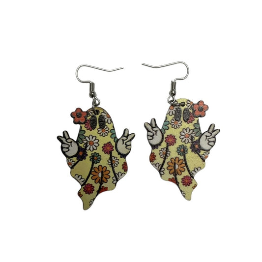 Flower Ghost Earrings