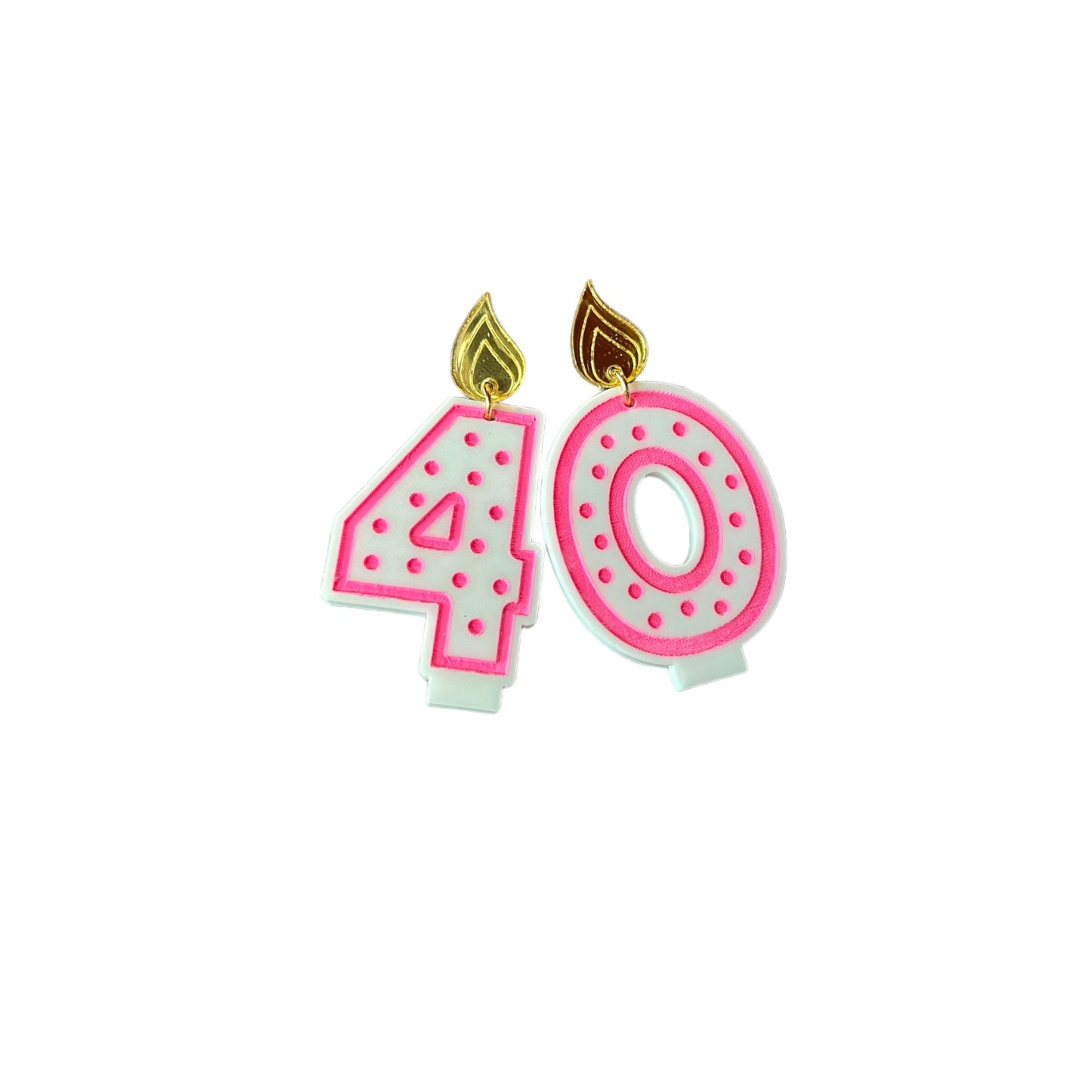 Milestone Traditional Candle Birthday Earrings