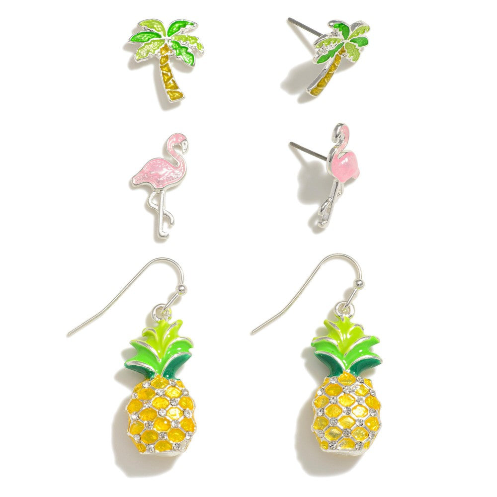 Set of Three Beach Earrings